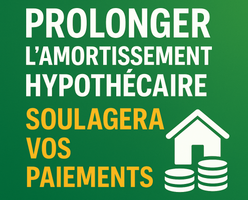 Prolonger l’amortissement hypothécaire soulagera vos paiements
